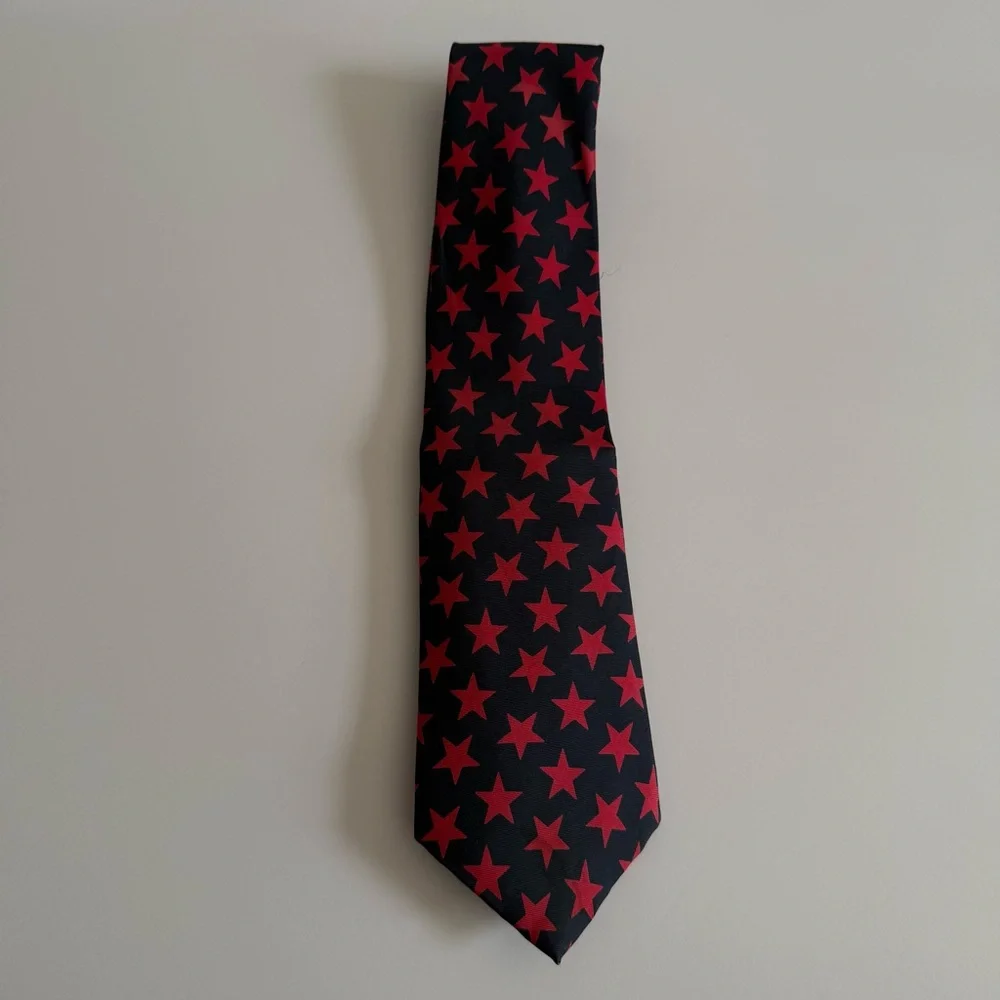 Elegant Kent and Curwen Star Patterned Men's pure silk Tie